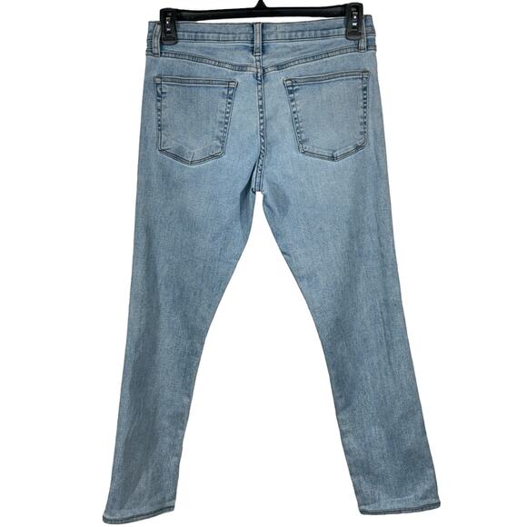 J Brand Mens SZ 31 Tyler Slim Fit Jeans Light Wash Stretch Pockets Zip-Fly Blue - Picture 3 of 10